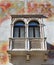 Balcony with Frescos, Cazuffi-Rella House, Piazza Duomo, Trento, Italy