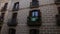 Balcony of a historic building in gothic quarter Barcelona