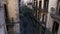 Balcony of a historic building in gothic quarter Barcelona