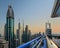 Balcony horizon view of shiekh zayed road in dubai