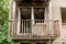 Balcony of an old building for demolition