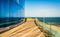 A balcony overlooking the Atlantic at Revel Hotel Casino in Atlantic City, New Jersey.