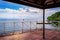 Balcony porch sea view in Trinidad and Tobago island