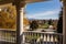 balcony view of an italianate house with a belvedere