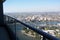 Balcony view over city