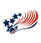 Bald Eagle American Flag logo