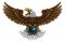 Bald Eagle Hawk Flying Bowling Ball Claw Mascot