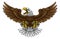 Bald Eagle Hawk Flying Wings Spread Mascot