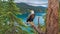Bald eagle perching on branch, focus on foreground beauty generated by AI
