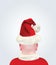 Bald Head With Christmas Suit and Hat