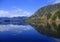 Bald Mountain reflected in Cowichan Lake, Southern Vancouver Island, British Columbia, Canada
