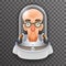 Bald Scientist Avatar Retro Realistic Helmet 3d Cosmonaut Astronaut Spaceman Tantamareska Poster Transperent Glass