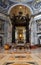 The baldachin altar made by Bernini in the Basilica San Pietro,
