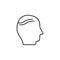 baldness, disease, head icon. Element of disease icon. Thin line icon for website design and development, app development. Premium