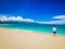 Baldwin Beach Park, beautiful, long white-sand beach on Maui& x27;s North Shore