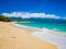 Baldwin Beach Park, beautiful, long white-sand beach on Maui`s North Shore