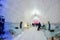 BALEA, ROMANIA - JANUARY 27 2017 - Ice hotel in the frozen Balea Lake in the Fagaras mountains, Romania