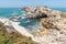 Baleal rocky coast in Portugal