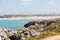 Baleal rocky coast in Portugal