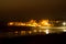 Baleal village and bay by night in Portugal