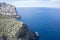 balearic, cliffs in Formentor, region north of the island of Mallorca in Spain