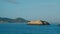 Balearic Island Ibiza island rocks at the sea