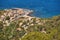 Balearic islands mediterranean coastline. Picturesque village Valldemossa harbor. Mallorca