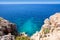 Balearic Mediterranean sea high view from Barbaria