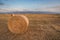 Baled Hay Rolls at Sunset