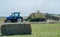 Baler at the haymaking