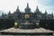 Bali budhist temple Brahma Vihara-Arama Banjar panorama close to Lovina, Indonesia, small version of Borobudur temple on Java