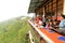 Bali :Cliff side dinning travel destination 