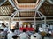 BALI/INDONESIA-APRIL 17 2019: Balinese people vote for the president and parliament 2019. They go to the polling stations using