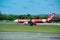 Bali, Indonesia - April 30, 2019: Airasia plane on Denpasar Airport runway