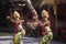 Bali, Indonesia - July 15, 1996  Barong and Keris dance.