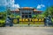 BALI, INDONESIA - MARCH 08, 2017: Centre building of Universitas Udayana located in Densapar, Bali Indonesia