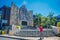 BALI- INDONESIA MARCH 08 2017: An unidentified people in the building of a memorial attack to victims of the Bali