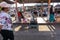 BALI-INDONESIA-MAY 15 2019: Several stalls where weighing fish caught by fishermen