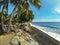 Bali, Indonesia. Tulamben - July 16, 2013. Baltic sea coast. People dress for diving