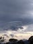 Bali Island, 03 January 2023 - clouds form over the mountains during high winds in the morning