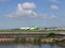 Balikpapan, Indonesia - June 19, 2019: Airbus A320 operated by Citilink Indonesia prepare for take off from Sepinggan Airport.