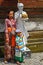 Balinese family, Tampaksiring, Bali, Indonesia