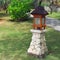 Balinese lanterns in the tropical garden