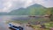 balinese people washing clothes at batur danau lake, bali