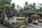 Balinese priest officiating at tampaksiring temple