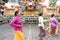 Balinese women in Ubud prepare for Royal Family Funeral - 27th February 2018