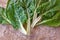 Balkan cuisine. Blitva  chard leaves  - popular leafy vegetables