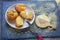 Balkan cuisine. Proja - cornbread, prepared as muffins