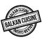 Balkan Cuisine rubber stamp