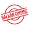 Balkan Cuisine rubber stamp